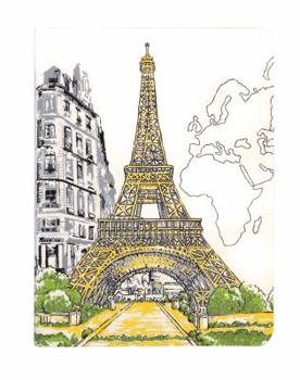 Paperback Paris Eiffel Tower Handmade Journal Book
