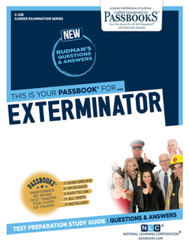 Paperback Exterminator (C-236): Passbooks Study Guide Volume 236 Book