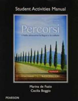 Paperback Student Activities Manual for Percorsi: L'Italia Attraverso La Lingua E La Cultura Book