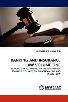 Paperback Banking and Insurance Law Volume One Book