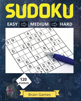 Paperback Sudoku Puzzle Book for Grown Ups: Great Medium to Hard Sudoku Puzzles with Solutions/ Over 120 Sudoku Puzzles for Grown Ups Book