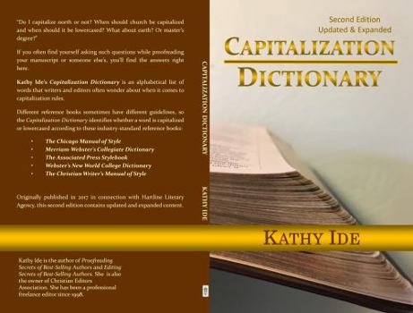 Paperback Capitalization Dictionary Book