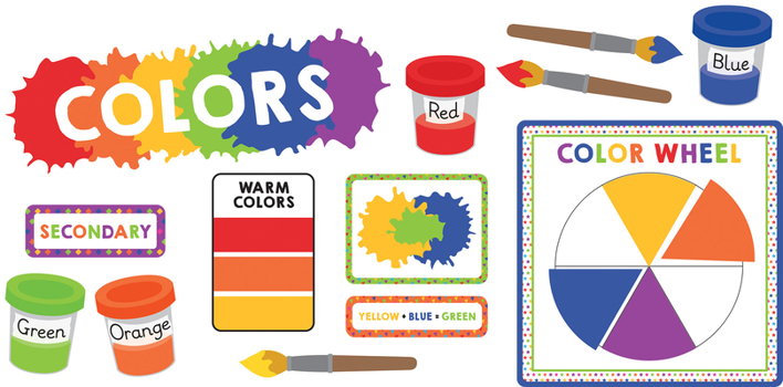 Wall Chart Colors Mini Bulletin Board Set Book