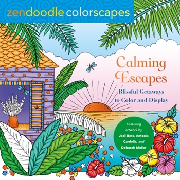 Paperback Zendoodle Colorscapes: Calming Escapes: Blissful Getaways to Color and Display Book