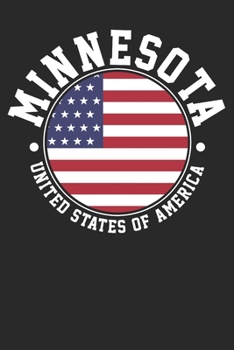 Paperback Notebook: Minnesota Dot Grid 6x9 120 Pages Book