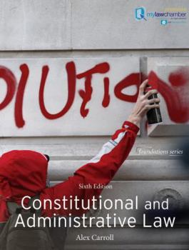 Paperback Constitutional & Administrative Lawn: Uk Edtion (Foundation Studies in Law Series) Book