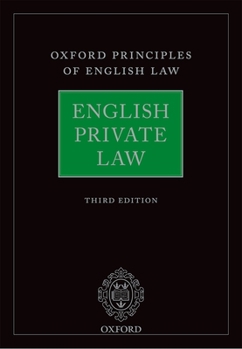 Hardcover English Private Law Book