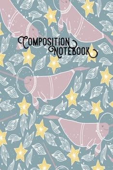 Paperback Composition Notebook: College Ruled 6" x 9" Artic Cute Animal Design Writing Notes Journal, Office, Kids, School and college student Book