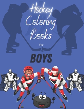Paperback Hockey Coloring Books For Boys Book