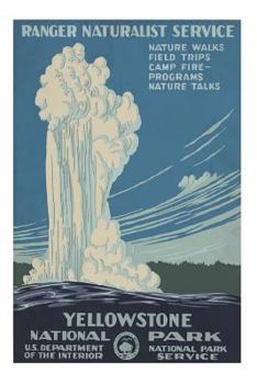 Paperback Yellowstone National Park: Journal - Vintage Wyoming Hiking Camping (Blank Lined Notebook) Book