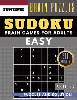 Paperback SUDOKU Easy: Jumbo 300 easy SUDOKU with answers Brain Puzzles Books for Beginners (sudoku book easy Vol.19) [Large Print] Book
