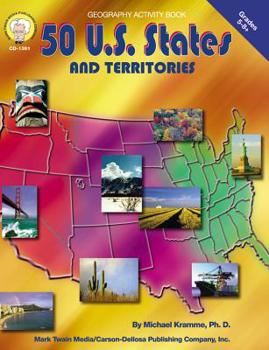 Paperback 50 U.S States and Territories, Grades 5 - 8 Book