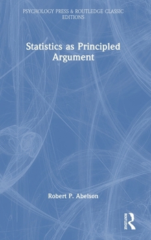 Hardcover Statistics as Principled Argument Book