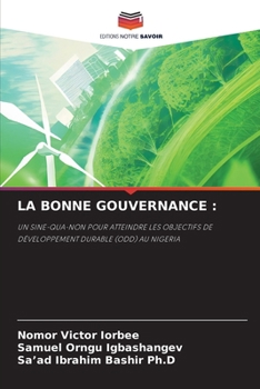 Paperback La Bonne Gouvernance [French] Book
