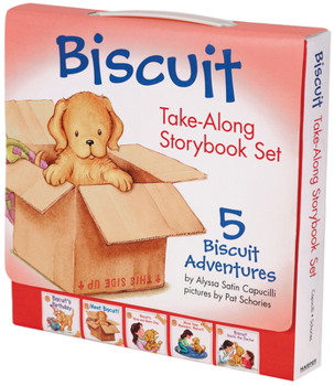 Paperback Biscuit Take-Along Storybook Set: 5 Biscuit Adventures Book