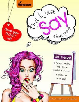 Paperback Did I Just Say That: Activity Book Full of Errors Book