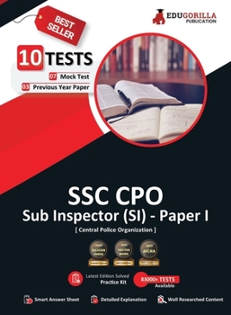 Paperback SSC CPO Sub Inspector (SI) Paper I Exam 2023 (English Edition) - 7 Mock Tests and 3 Previous Year Papers (2000 Solved Questions) with Free Access to O Book