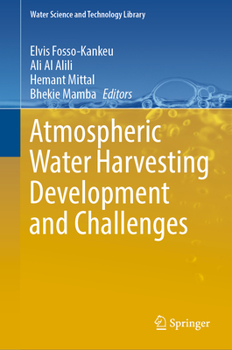 Hardcover Atmospheric Water Harvesting Development and Challenges Book