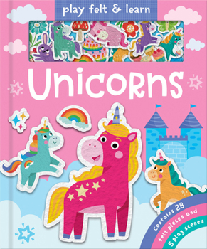 Board book Play Felt Unicorns Book