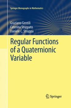 Paperback Regular Functions of a Quaternionic Variable Book