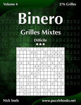 Paperback Binero Grilles Mixtes - Difficile - Volume 4 - 276 Grilles [French] Book