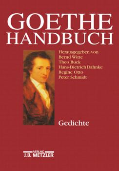 Hardcover Goethe-Handbuch: Band 1: Gedichte [German] Book