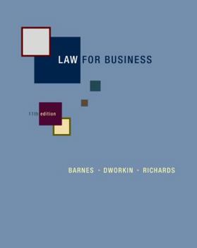 Hardcover Law for Business Book