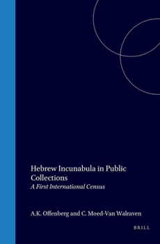 Hardcover Hebrew Incunabula in Public Collections: A First International Census Book