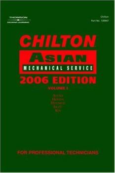 Hardcover Chilton Asian Mechanical Service, Volume 1: Acura, Honda, Hyundai, Isuzu, Kia Book