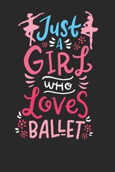 Paperback Notebook: Ballet Gift Dot Grid 6x9 120 Pages Book