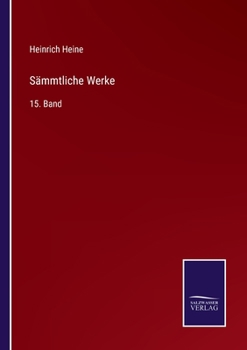 Paperback Sämmtliche Werke: 15. Band [German] Book