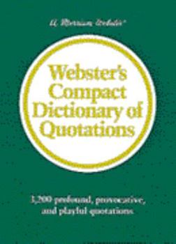 Hardcover Webster's Compact Dictionary of Quotations Book