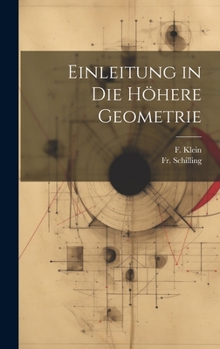 Hardcover Einleitung in die höhere geometrie [German] Book