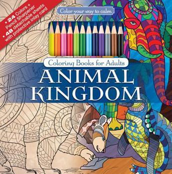 Paperback Animal Kingdom [With Colored Pencils] Book