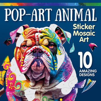 Paperback Pop Art Animals Sticker Mosaic Art Book