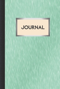 Paperback Journal: Aqua Rain Design Cover - 100 Journal Pages with Area for Date Book