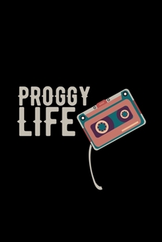 Proggy life: 6x9 Psytrance | lined | ruled paper | notebook | notes