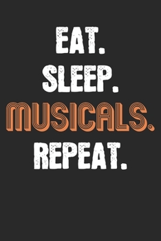 Paperback Notebook Journal: Musicals 6x9 Dot Grid 120 Pages Book