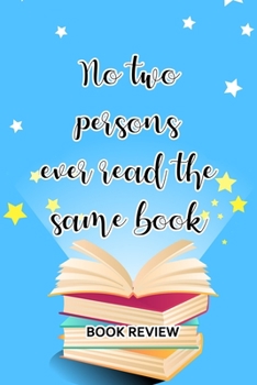 Paperback Book Review: No Two Person Ever Read The Same Book