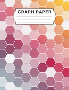 Graph Paper: 1/5 inches Grid Paper,  0.2 inch Graph Notebook, Graphing Pads Sheets, Blank Quad Ruled 5 x 5 squares per inch, Math and Science Composition Book, Journal for Students