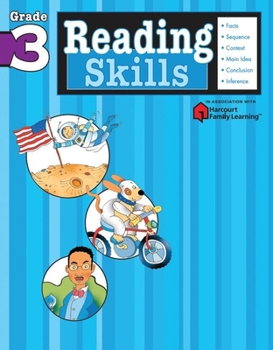 Paperback Reading Skills: Grade 3 (Flash Kids Harcourt Family Learning) Book