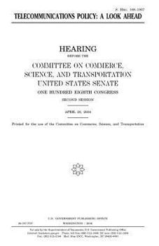 Paperback Telecommunications policy: a look ahead Book