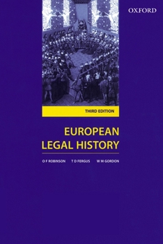 Paperback European Legal History: Sources and Institutions Book