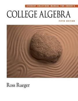 Paperback Student Solutions Manual for Cohen's College Algebra [With CDROM] Book