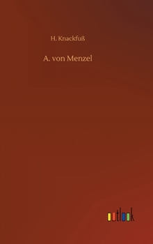 Hardcover A. von Menzel [German] Book