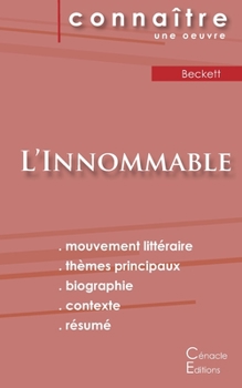 Paperback Fiche de lecture L'Innommable de Samuel Beckett (Analyse littéraire de référence et résumé complet) [French] Book