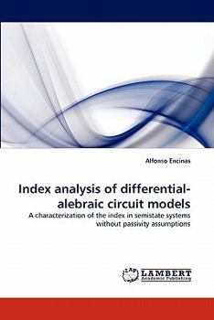 Paperback Index Analysis of Differential-Algebraic Circuit Models Book
