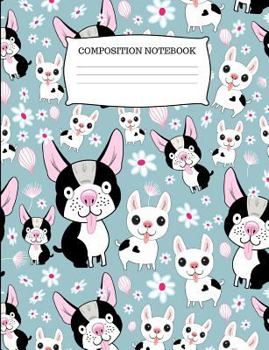 Paperback Composition Notebook: Pug College Ruled Composition Book