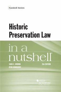 Paperback Historic Preservation Law in a Nutshell Book