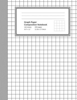 Graph Paper Composition Notebook: Grid Paper Notebook, Quad Ruled,  4 Square Per Inch (4x4), 100 Sheets, 200 pages (Large, 8.5 x 11)